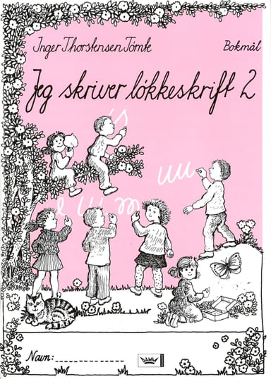 Omslag av "Jeg skriver løkkeskrift 2 bokmål"