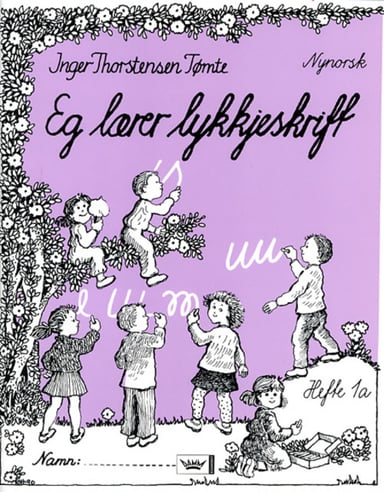 Omslag av "Eg lærer lykkjeskrift 1A nynorsk"