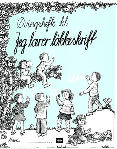 Omslag av "Jeg lærer løkkeskrift Øvingshefte (10 stk.)"