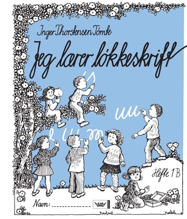 Omslag av "Jeg lærer løkkeskrift 1B bokmål"