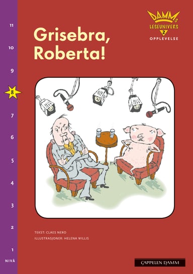 Omslag av "Damms leseunivers 2 Opplevelse: Grisebra, Roberta!"
