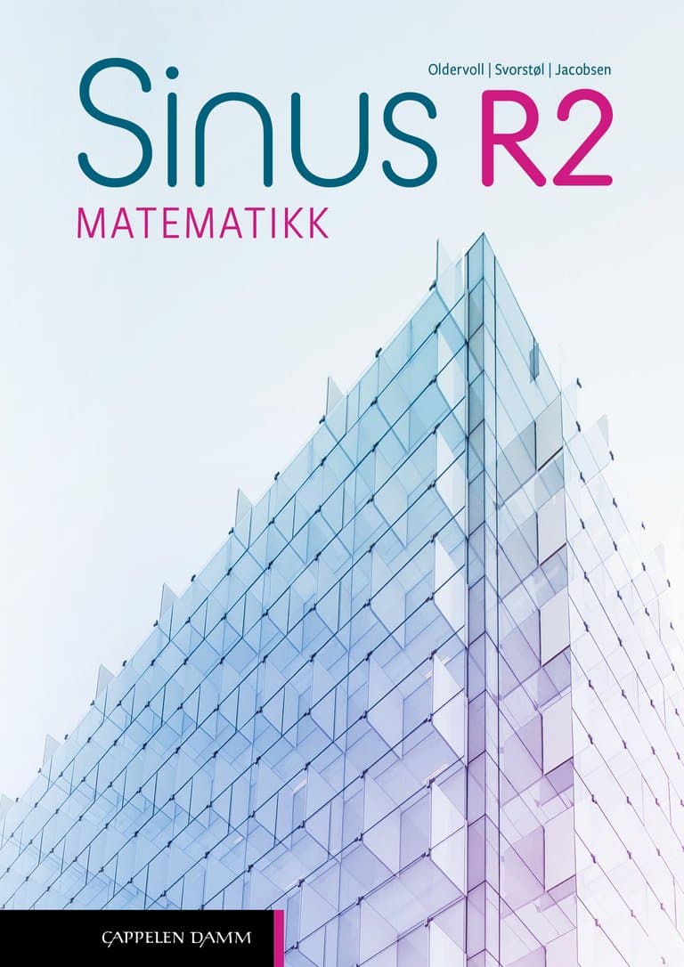 Omslag Sinus R2 (LK20) av Tore Oldervoll, Otto Svorstøl og Robin Bjørnetun Jacobsen (Innbundet)