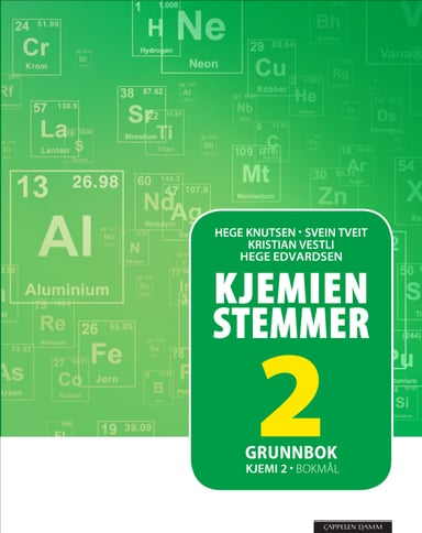 Omslag av "Kjemien stemmer Kjemi 2 Grunnbok (2019)"