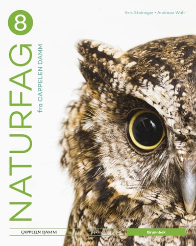 Omslag av "Naturfag 8 fra Cappelen Damm Grunnbok"