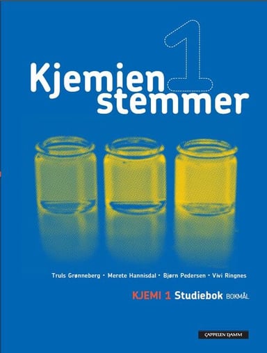 Omslag av "Kjemien stemmer Kjemi 1 Studiebok (2012)"