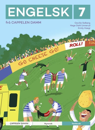 Omslag av "Engelsk 7 frå Cappelen Damm Textbook"