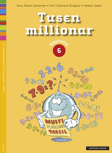 Omslag av "Tusen millionar 6 Oppgåvebok"