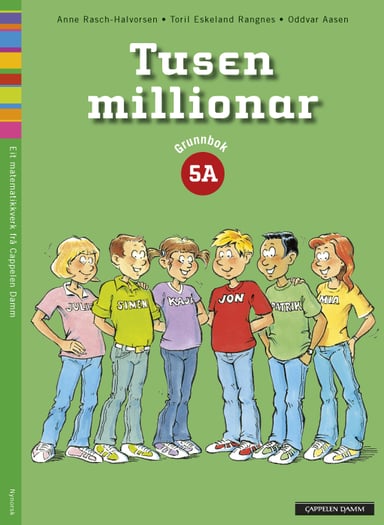 Omslag av "Tusen millionar 5A Grunnbok"