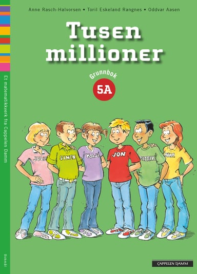 Omslag av "Tusen millioner 5A Grunnbok"