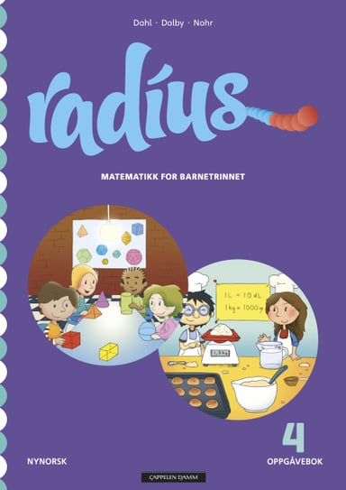 Omslag av "Radius 4 Oppgåvebok"