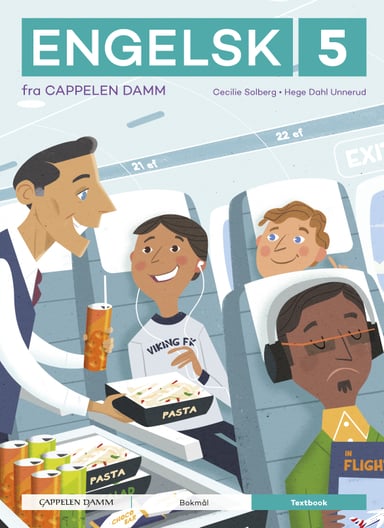 Omslag av "Engelsk 5 fra Cappelen Damm Textbook"