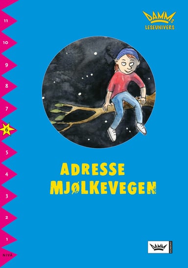 Omslag av "Damms leseunivers 1: Adresse Mjølkevegen"