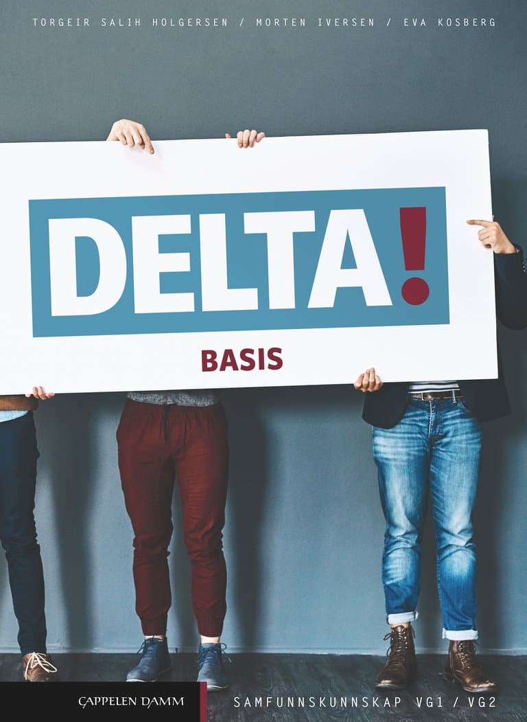 Omslag Delta! Basis (LK20) av Eva Kosberg, Torgeir Salih Holgersen og Morten Alexander Iversen (Heftet)