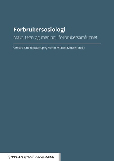 Omslag av "Forbrukersosiologi"