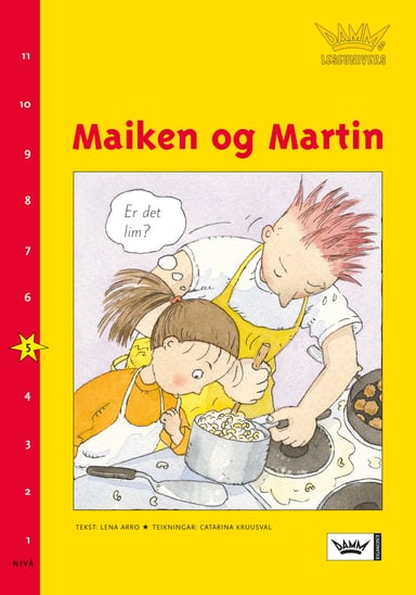Omslag av "Damms leseunivers 1: Maiken og Martin"