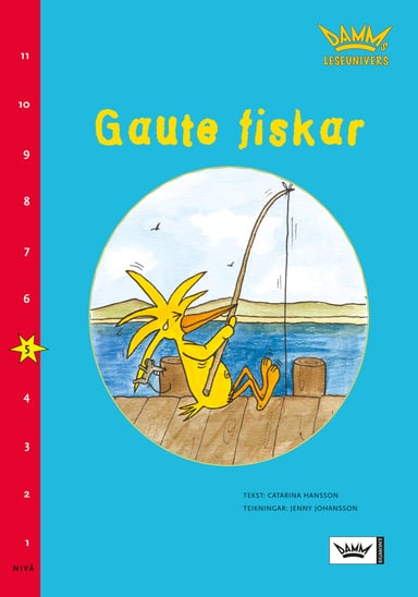 Omslag av "Damms leseunivers 1: Gaute fiskar"