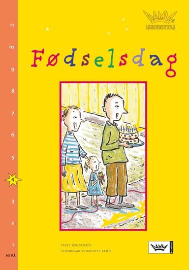 Omslag av "Damms leseunivers 1: Fødselsdag"