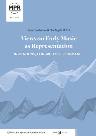Omslag av "Views on Early Music as Representation"