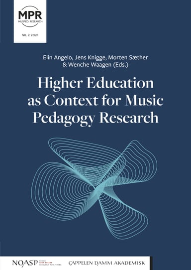 Omslag av "Higher Education as Context for Music Pedagogy Research"