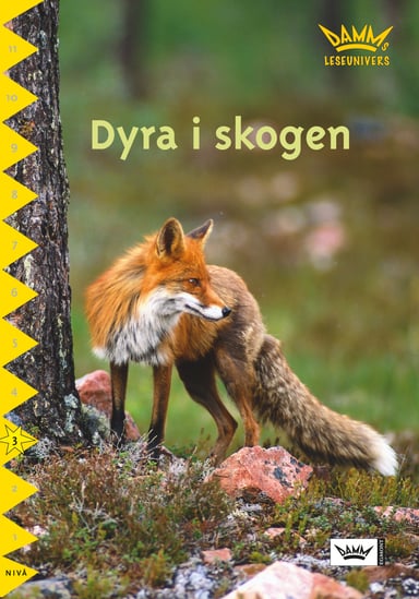 Omslag av "Damms leseunivers 1: Dyra i skogen"