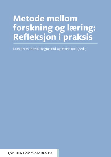 Omslag av "Metode mellom forskning og læring"