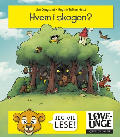 Omslag av "Løveunge - Hvem i skogen?"