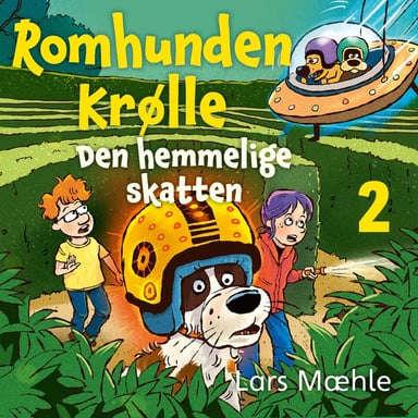 Omslag av "Romhunden Krølle - Den hemmelige skatten"