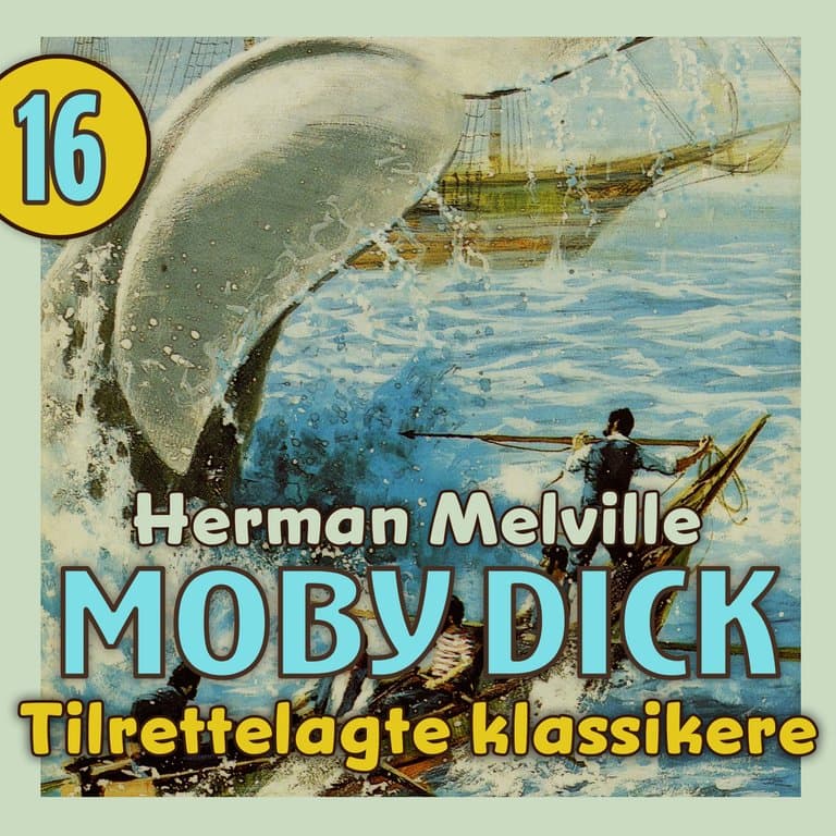 Omslag Moby Dick av Herman Melville (Lydbok)
