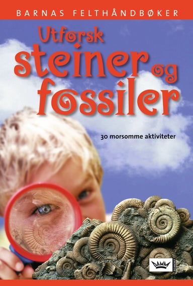 Omslag av "Utforsk steiner og fossiler"