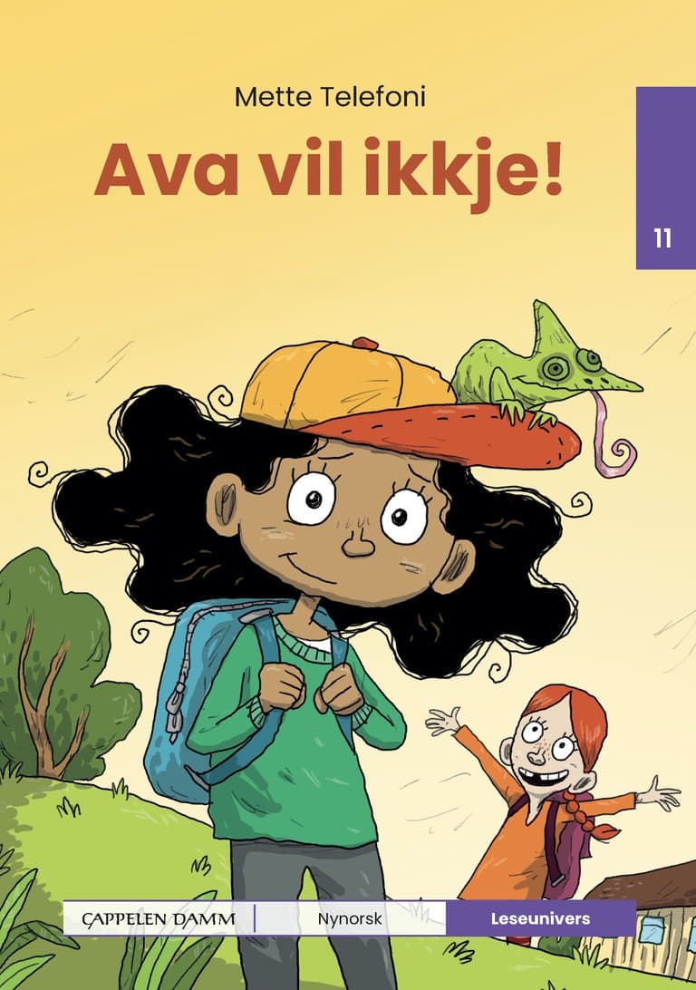 Omslag Leseunivers 11: Ava vil ikkje! av Mette Telefoni (Innbundet)
