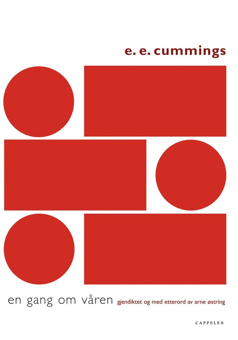 Omslag En gang om våren av Cummings, E.E. / Østring, Arne (Heftet)