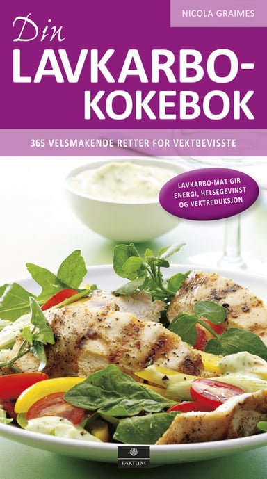 Omslag av "Din lavkarbo-kokebok"