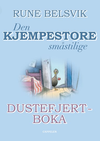 Omslag av "Den kjempestore småstilige DUSTEFJERT-BOKA"