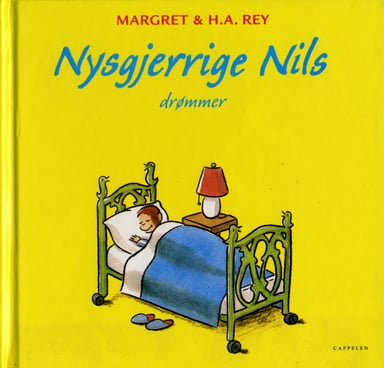 Omslag av "Nysgjerrige Nils drømmer"