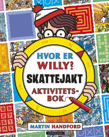 Omslag av "Hvor er Willy? Skattejakt. Aktivitetsbok"