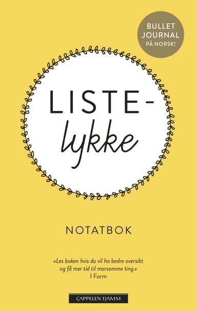 Omslag av "Listelykke notatbok"