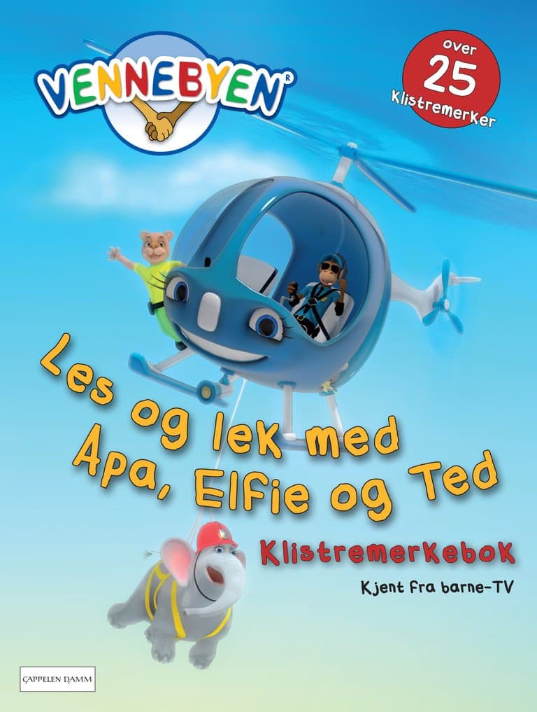 Omslag Vennebyen - Les og lek med Apa, Elfie og Ted av Creacon Entertainment AS (Heftet)