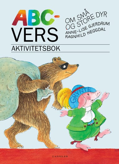 Omslag av "ABC-vers om små og store dyr Aktivitetsbok"