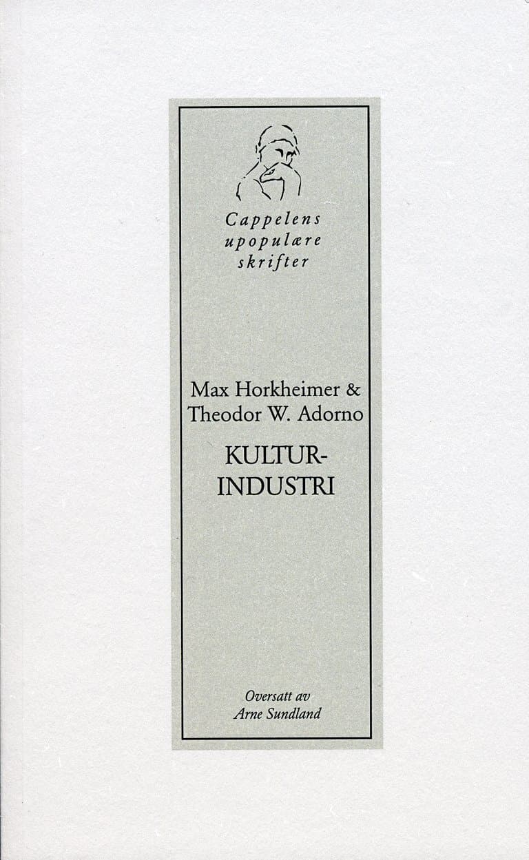 Omslag Kulturindustri av Theodor W. Adorno og Max Horkheimer (Heftet)