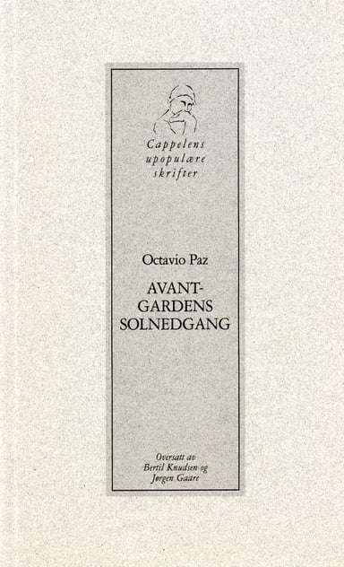 Omslag av "Avantgardens solnedgang"