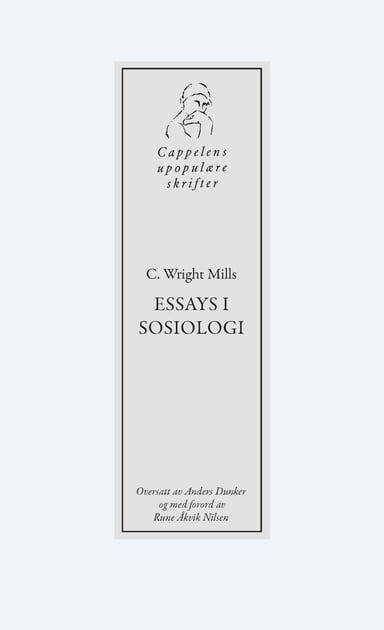 Omslag av "Essays i sosiologi"