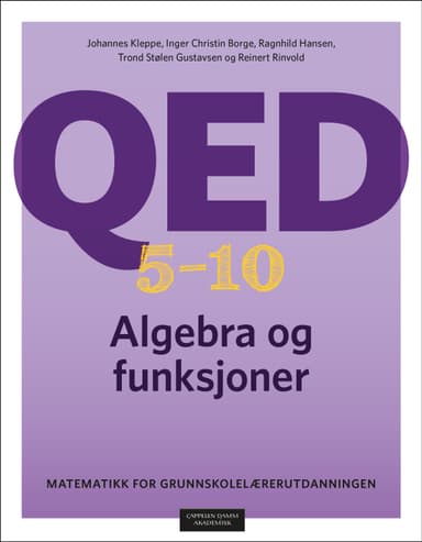 QED 5–10: Algebra og funksjoner