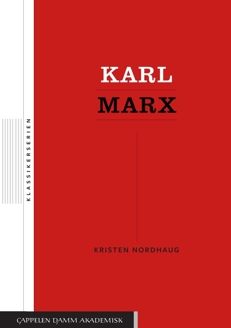 Omslag Karl Marx av Kristen Nordhaug (Heftet)
