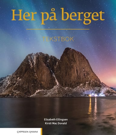 Omslag av "Her på berget Tekstbok (2024)"