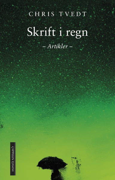Omslag av "Skrift i regn"