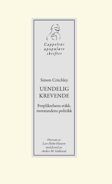 Omslag av "Uendelig krevende"