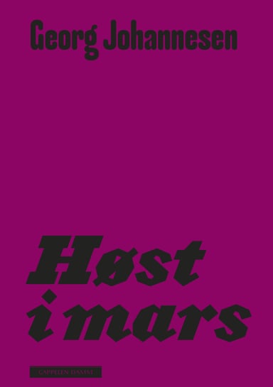 Omslag av "Høst i mars"