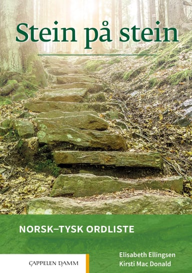 Omslag av "Stein på stein Norsk-tysk ordliste (2021)"