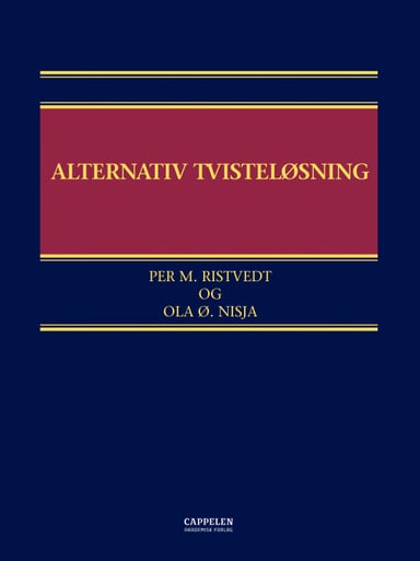 Omslag av "Alternativ tvisteløsning"