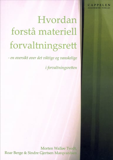 Omslag av "Hvordan forstå materiell forvaltningsrett"